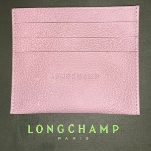 Longchamp Pink Card Case NEW!